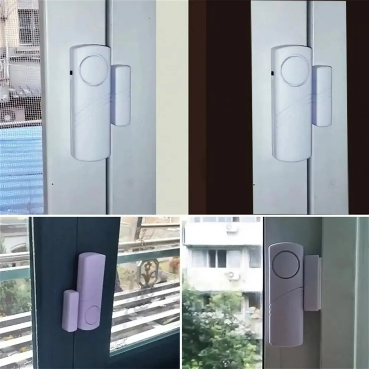 5 set/lotto allarme antifurto senza fili allarme sensore magnetico per porte e finestre allarme per porte e finestre con protezione di sicurezza domestica intelligente