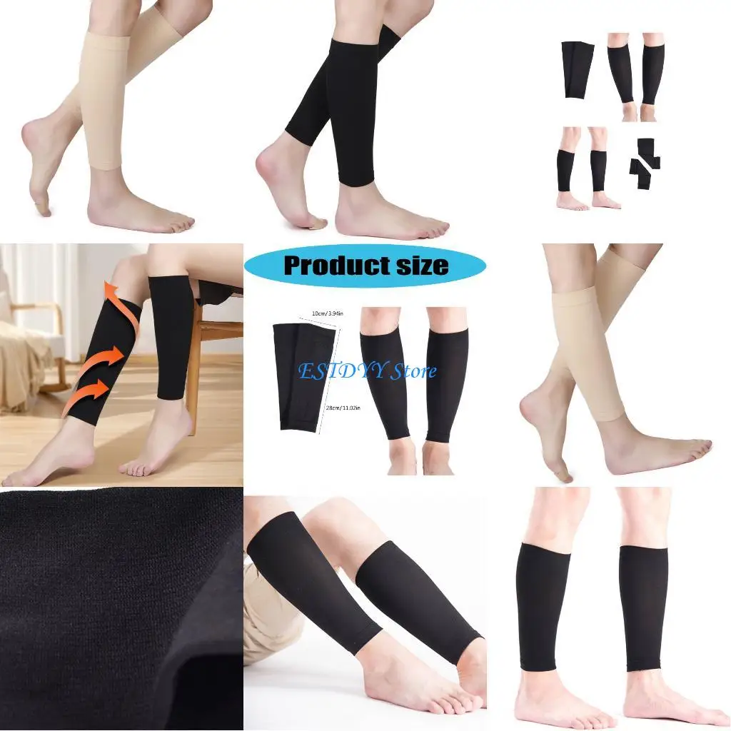 

G6DE Elastic Leg Sleeve For Men Women Breathable Sport Leg Support For Soccer Running