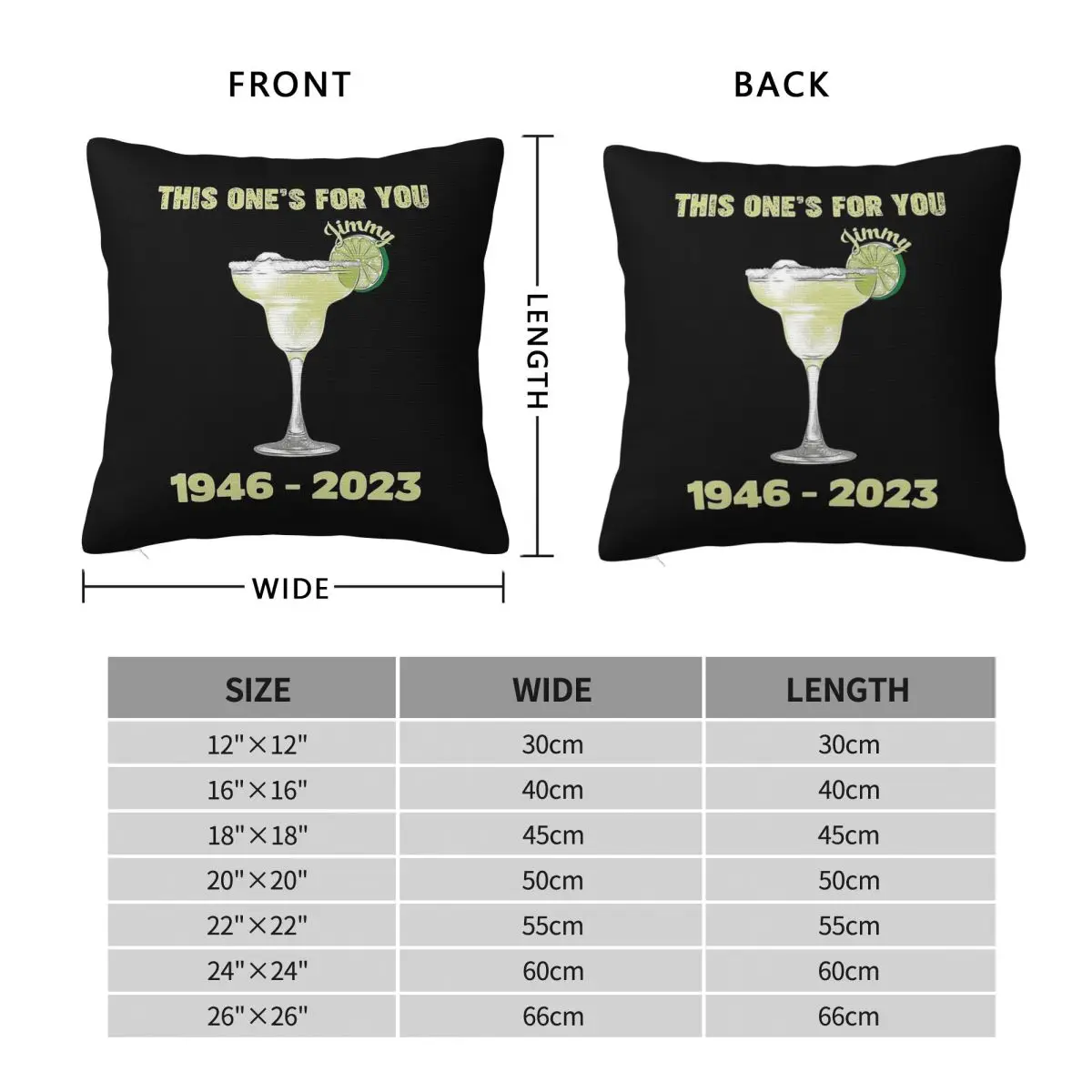 This One For You Jimmy Buffett Pillowcase Polyester Linen Velvet Printed Zip Decor Car Cushion Cover Wholesale 45x45