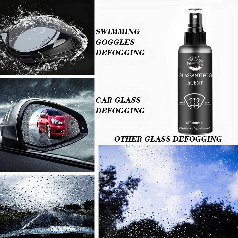 Anti-fog Agent  Car Glass Spray   Rearview Mirror Rainproof and Window Long-lasting Anti-fog Wonder Product