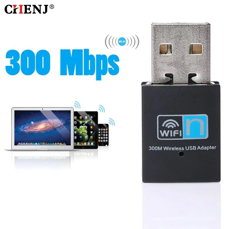 

USB Wi-Fi адаптер, 300 Мбит/с, 2,4 ГГц, 802.11n