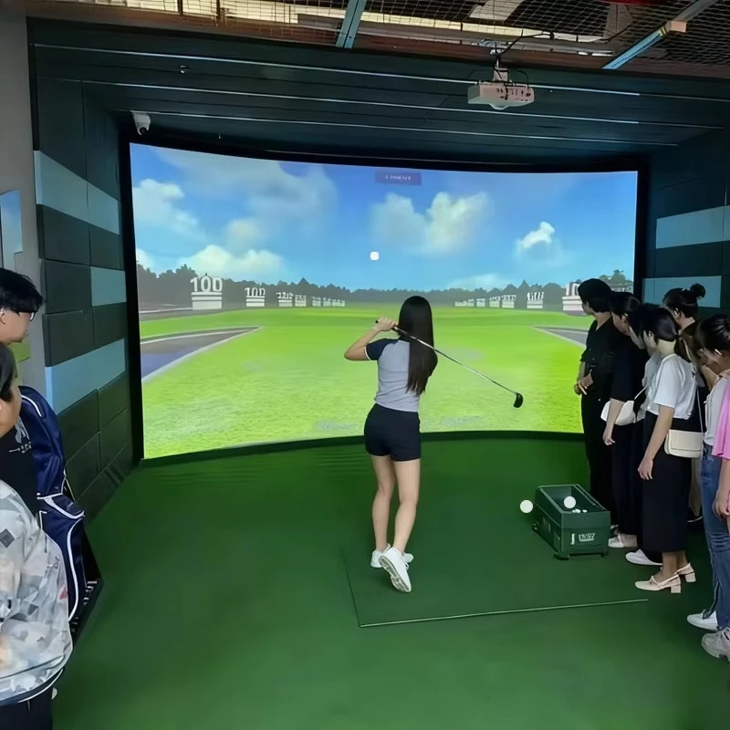 3D Indoor Golf Simulator Indoor Golf Training Aids Professional Screen Golf Simulator for Home