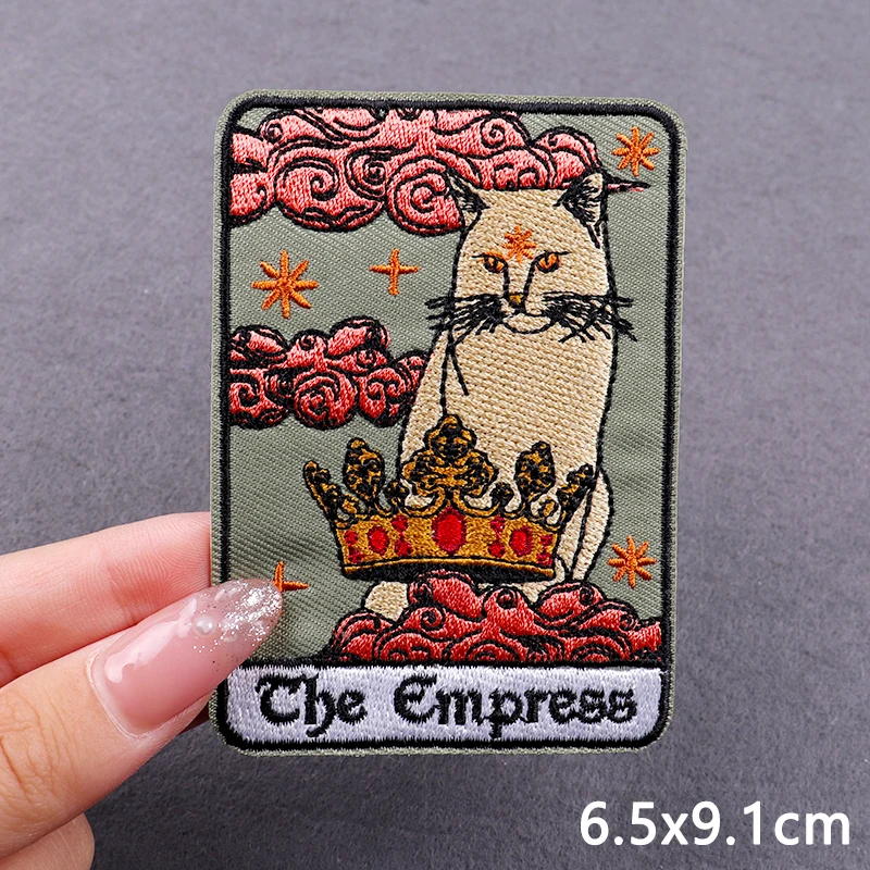 Animal Tarot Patch Iron On Patches For Clothing Thermoadhesive Patches On Clothes DIY Sewing Embroidery Applique Fusible Patch