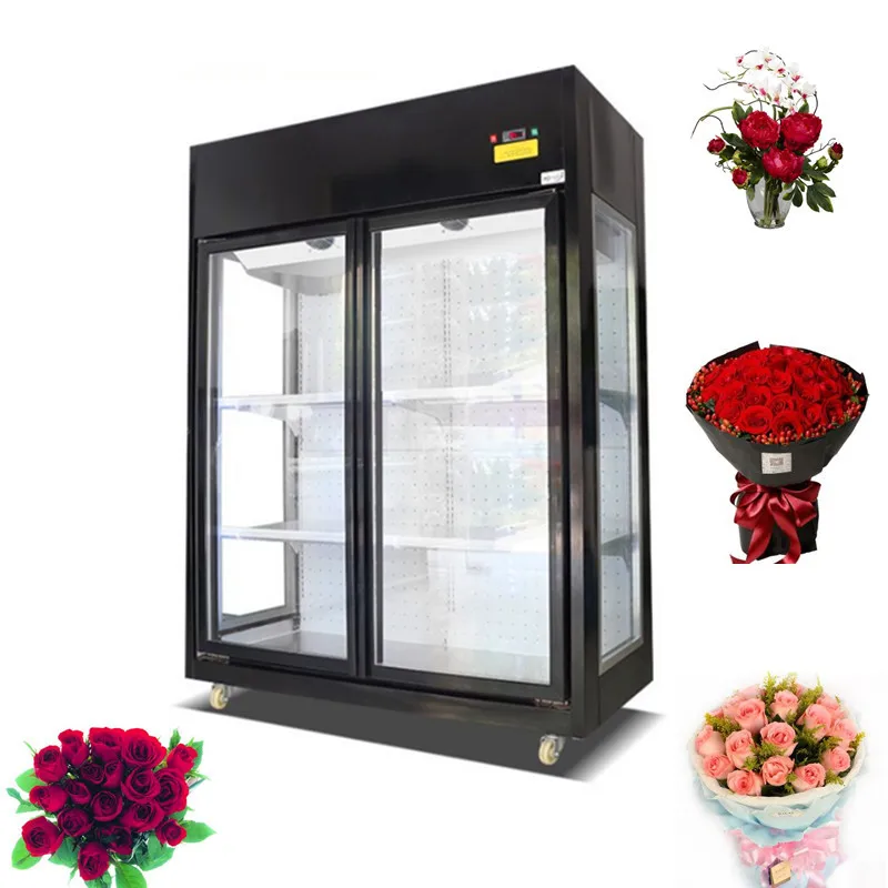 

Chiller Machine Freezer Display Stand Flower Refrigerator