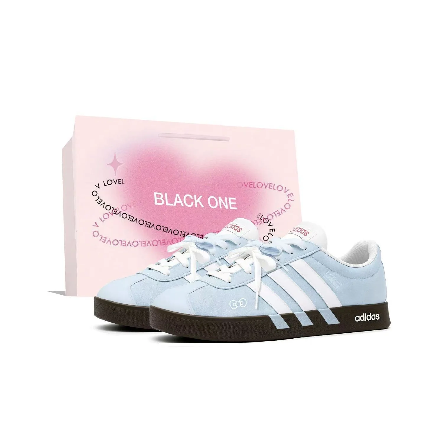 Adidas Vl Court Classic German Army Trainers Unisex Low Top White/Blue/Brown JS3003(Team2102--SBOX)