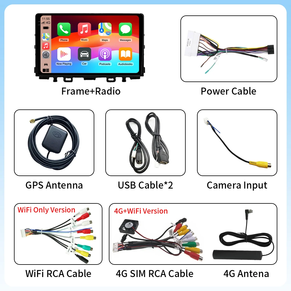 2K Android 16 Carplay For Kia RIO Stonic YB 2016 2017 2018 2019 2020 2021 2022 Display Video Car Radio DSP GPS Navigation Screen - view 6