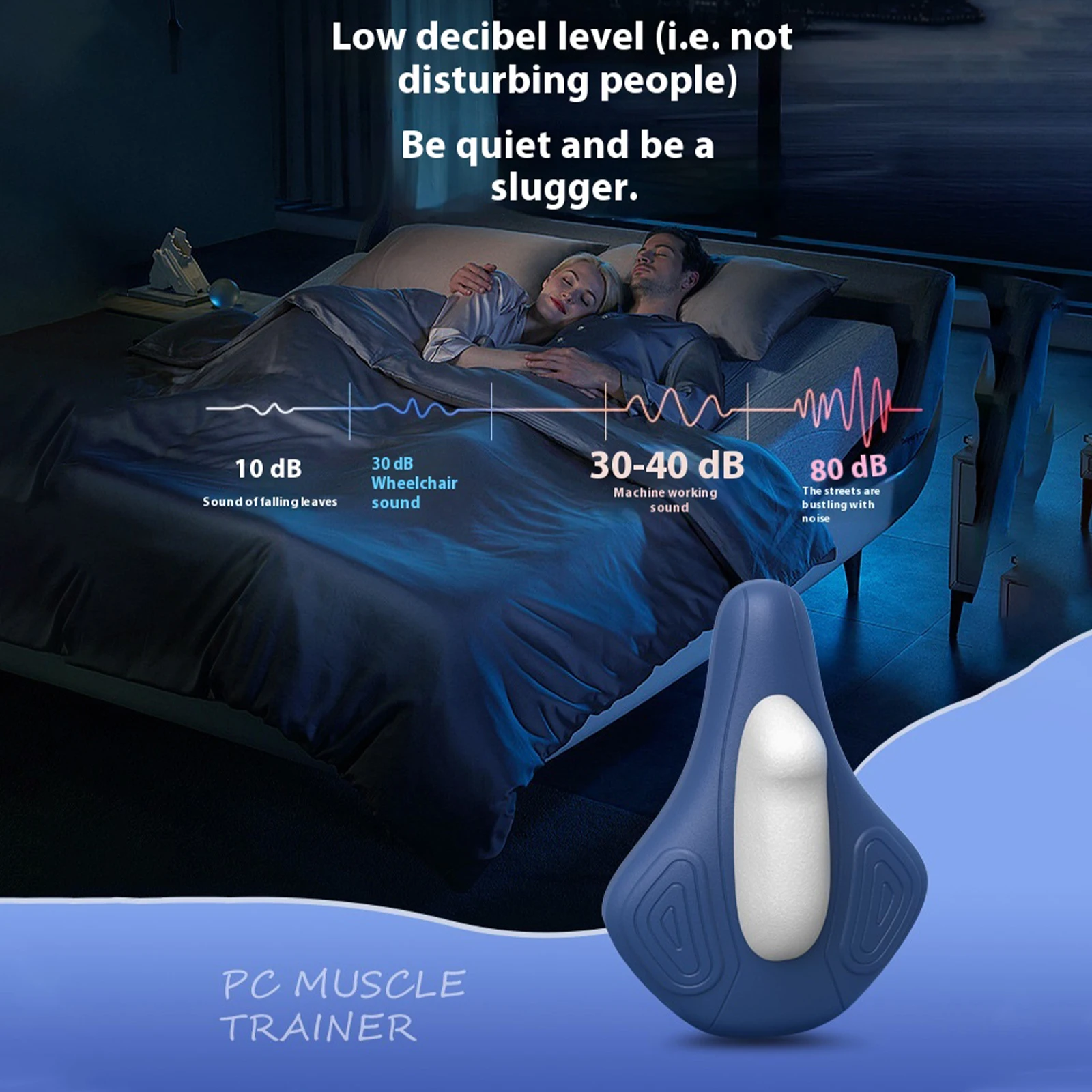 آلة تقوية الورك القابلة لإعادة الشحن لتمارين عضلات أرضية الحوض تعمل بمنفذ USB لتدريب المثانة #2