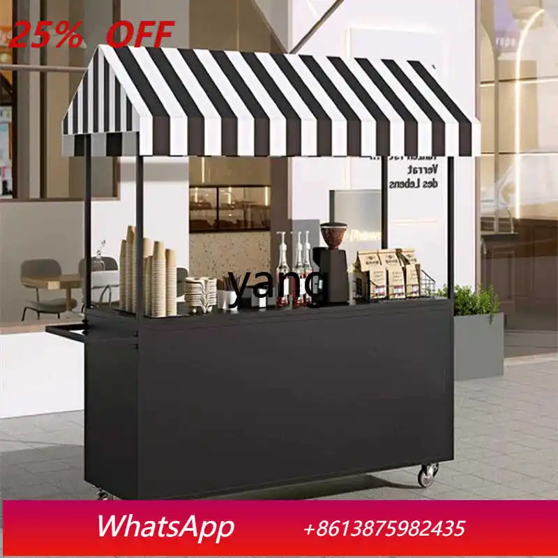 LTT outdoor stall trolley night market stall rack mobile supermarket promotional snack cart