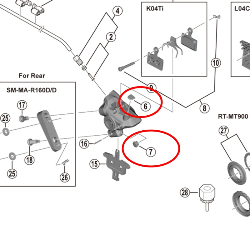 Set Tappi Di Spurgo In Silicone Per Pinze Freno Idrauliche – Compatibile Con Shimano R7170, R8170, R9270, 4 Pezzi Per Tipo