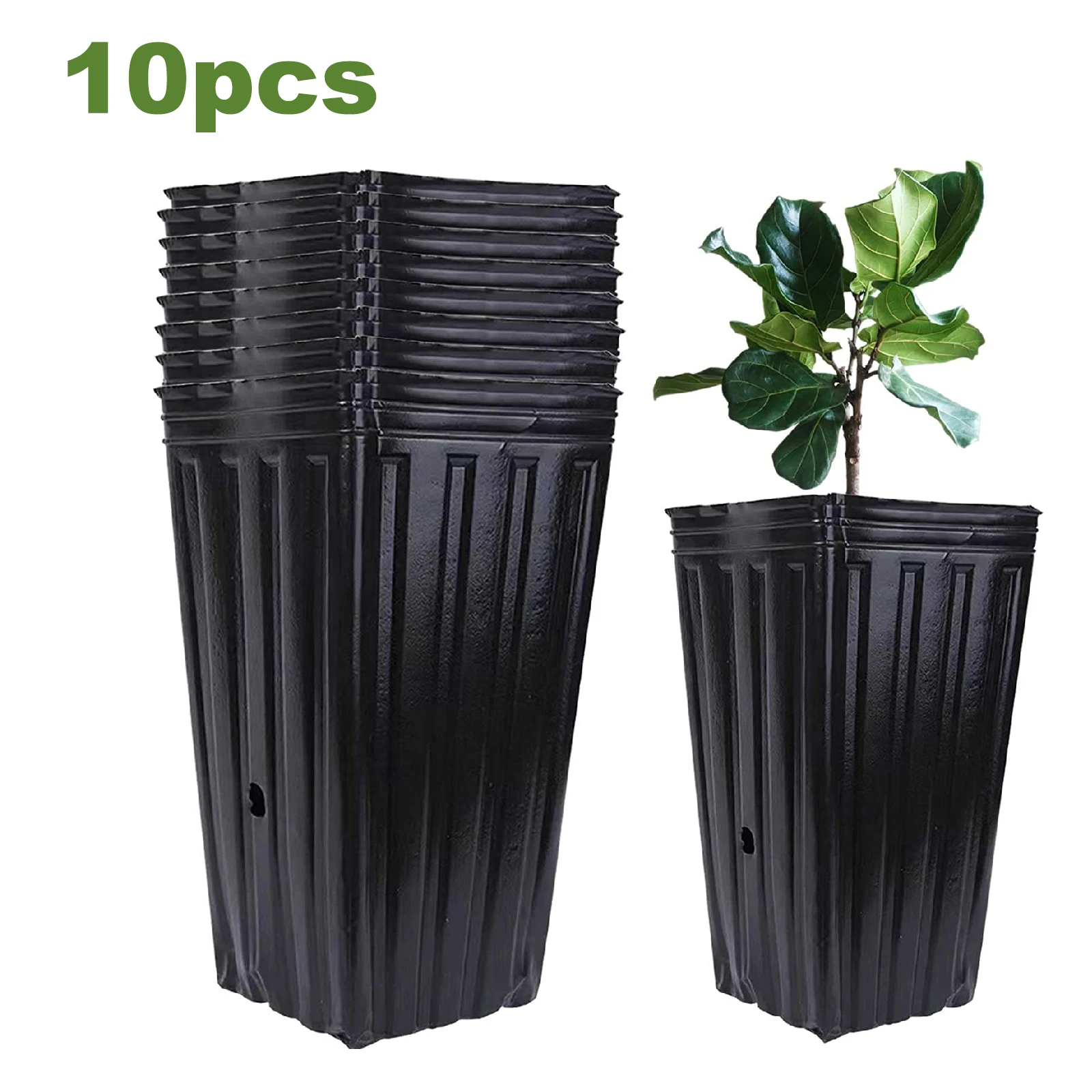 20-40PCS Tall Tree Pots,Plastic Deep Nursery Treepots,Tall Seedling Flower Plant Container Pots for Indoor Outdoor Garden Plants