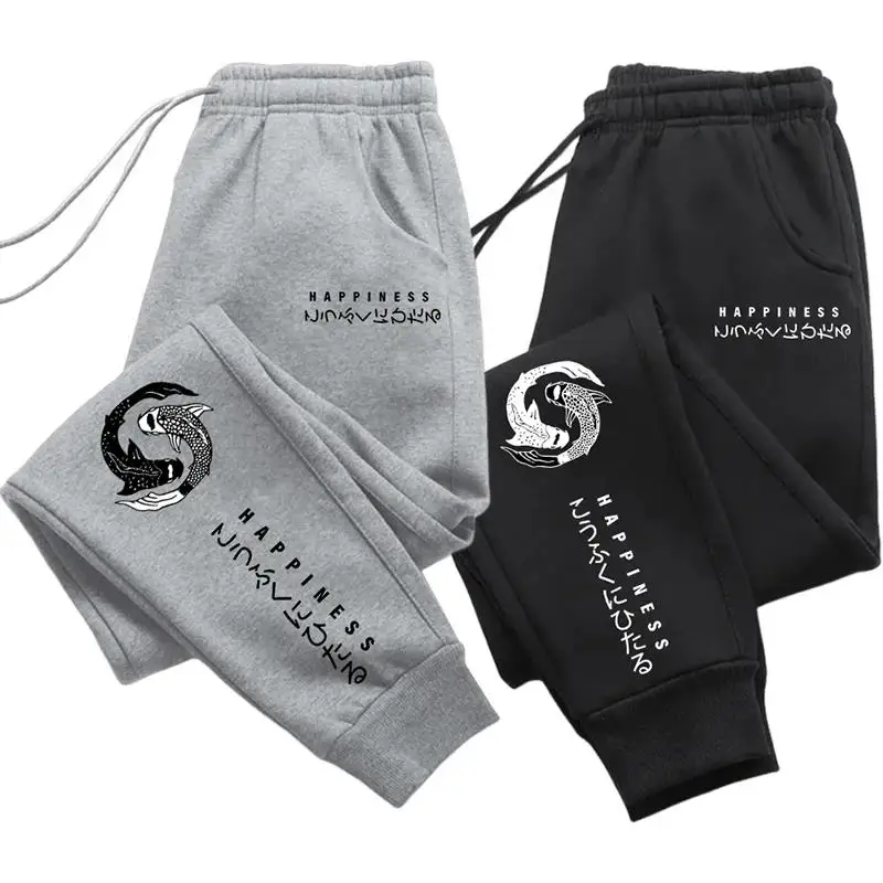 

Мужские спортивные штаны с принтом, повседневные брюки для бега на открытом воздухе, мужские брюки, повседневные универсальные брюки, осенние спортивные брюки для фитнеса, зимняя уличная одежда
