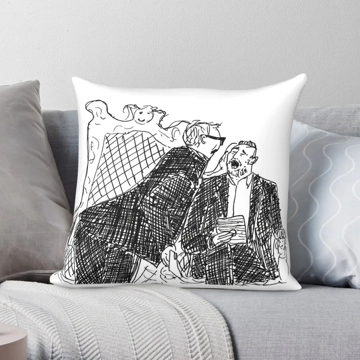 Taskmaster Greg Davies Alex Horne Square Pillowcase Polyester Linen Velvet Printed Zip Decorative Throw Pillow Bed Cushion Cover