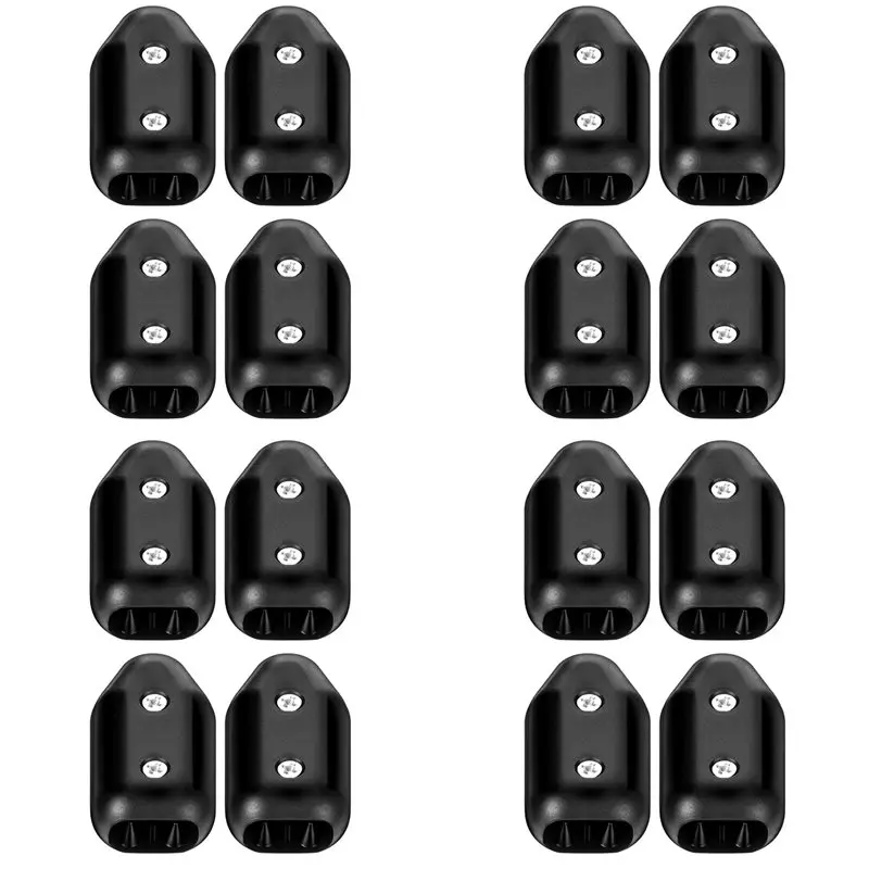 ABXF-16 Pcs Reusable Rope Clamps, 1/2 Inch Plastic Chain Connector, Suitable For 9-10 Mm Nylon Or Braided Ropes