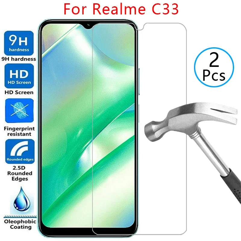 Чехол из закаленного стекла для realme c33, чехол для realmec33 c 33 33c, чехол для телефона realmi realmic33 reame relme ralme real me realmy