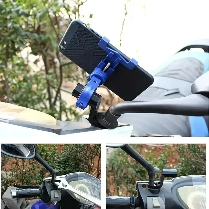 Metall Motorrad Fahrrad Telefon Halter Aluminium Legierung Anti-rutsch Halterung GPS Clip Universal Fahrrad Ständer Unterstützung für Alle Smartphones – Detail 10