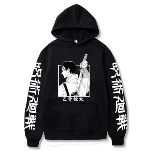 Jujutsu Kaisen Anime Character Image Print Fashion Youth Hoodie Casual Sports Style Women's Clothing Trend