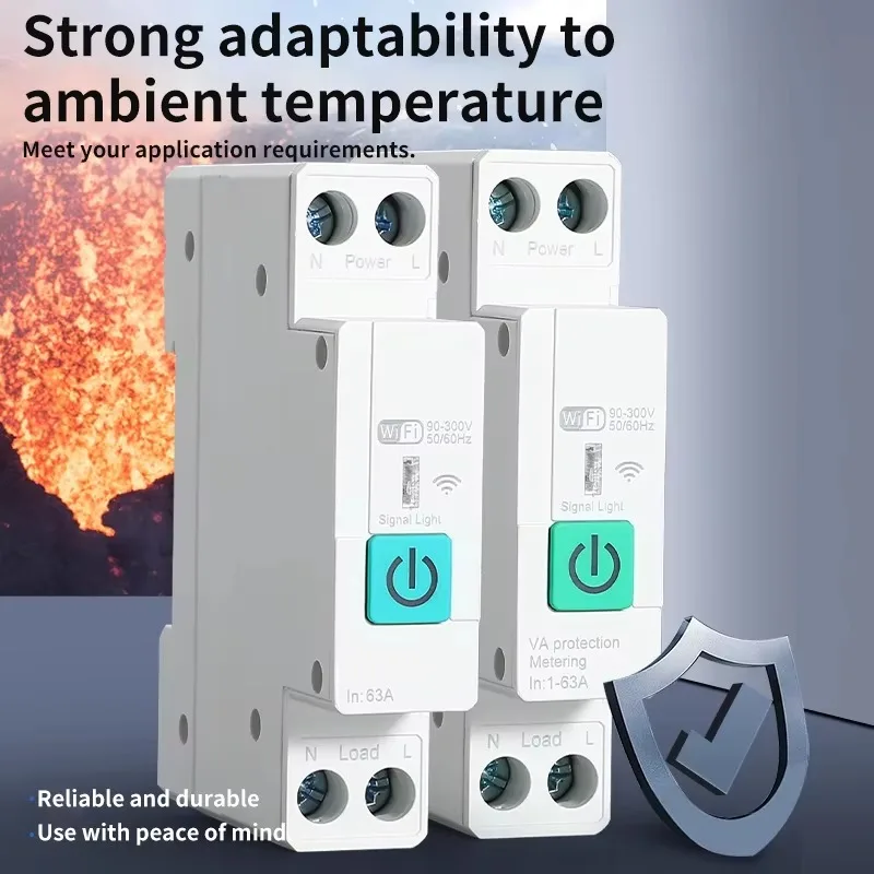 PUFFINS remote timed control IoT main ZigBee metering switch metering protection intelligent circuit breaker WiFi switch circuit