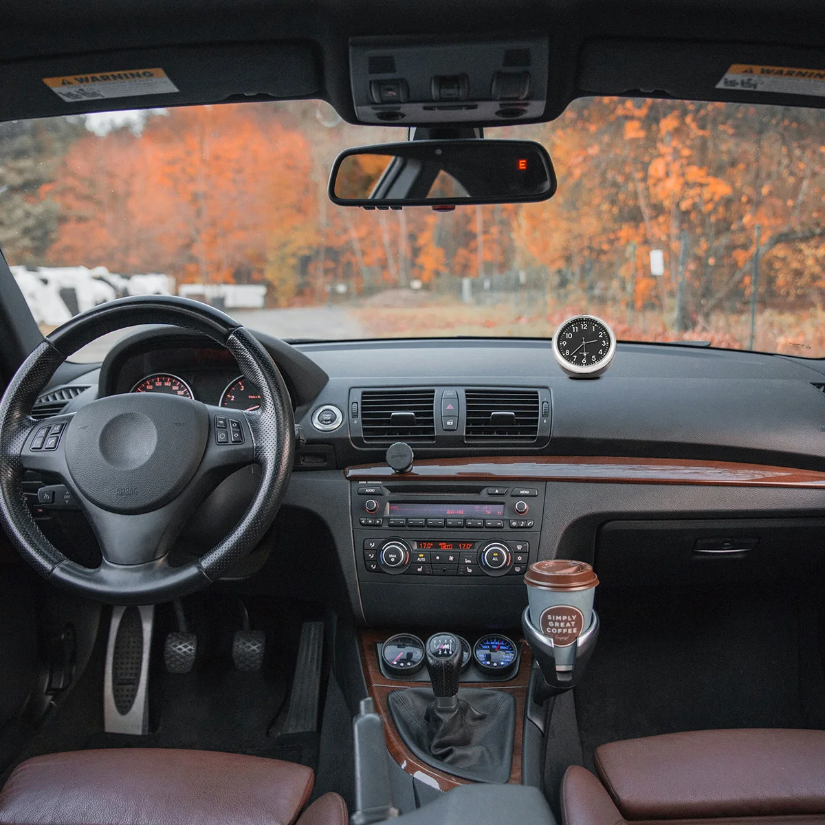 

Car Quartz Watch Luminous Dashboard Clock High Quality Compact Durable Light Weight Easy Install No Drilling Fits Car Great Gift