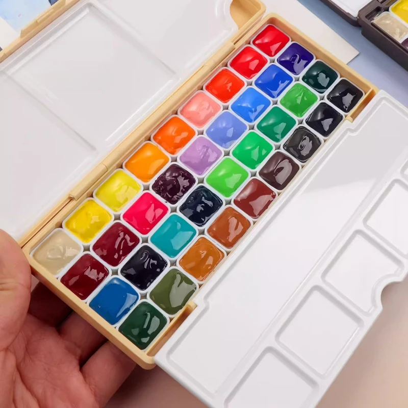 Daniel Smith Master Watercolor 24/36/48 Kolorów 0.5/1ML Pudełko Przenośne Pigmenty Akwarelowe Artykuły Plastyczne do Malowania w Podróży — zdjęcie produktu 3