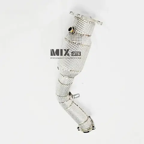 스테인레스 스틸 자동차 배기 시스템, 아우디 A4, A5, Q5, B8, 2.0T 용 헤더 컨버터, 사운드 파워 증가, 하이 퀄리티