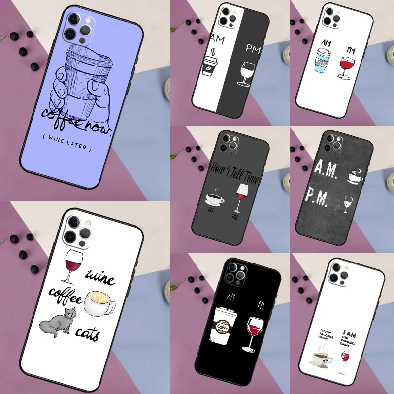 حافظة هاتف على شكل كأس نبيذ القهوة لهاتف آيفون 17 برو ماكس 17 إير 17 برو غطاء ممتص للصدمات ناعم #1