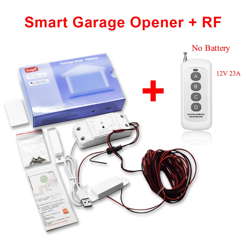 

Smart Home Wifi Wireless Remote Switch Breaker Garage Door Opener LED Light Controller Module Alexa Google Home Smartlife Tuya