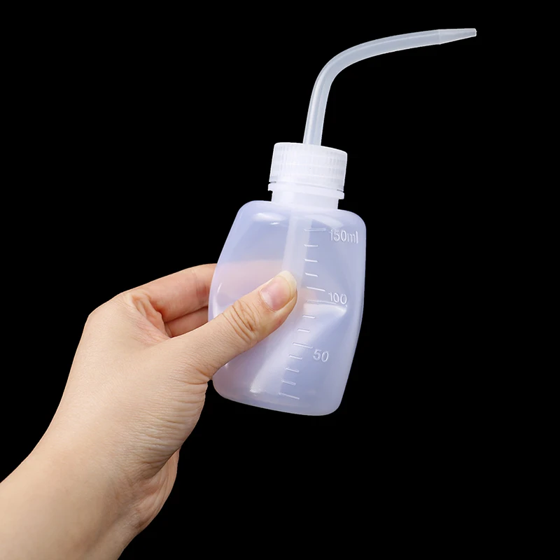 150ml  Wash Clear White Plastic Green Soap Lab Wash Squeeze Diffuser Bottle Non-Spray Bottle