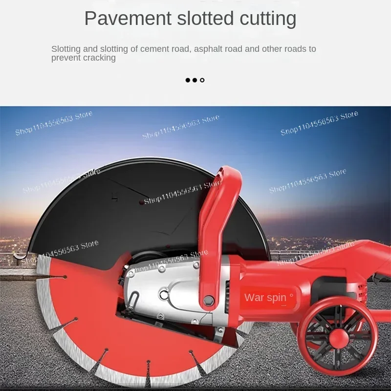 800W Electric Grooving Machine 130mm Diamond Saw Blade, Wet Concrete Cutter, Wall Wire Grooving Machine