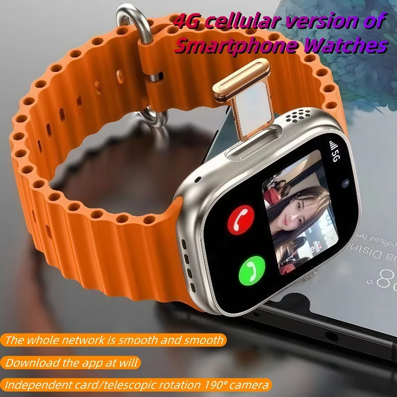 

4G SmartWatch CDS9 Поворотная камера GPS WIFI Трекер сердечного ритма 256 ГБ Приложение для загрузки Спортивные часы
