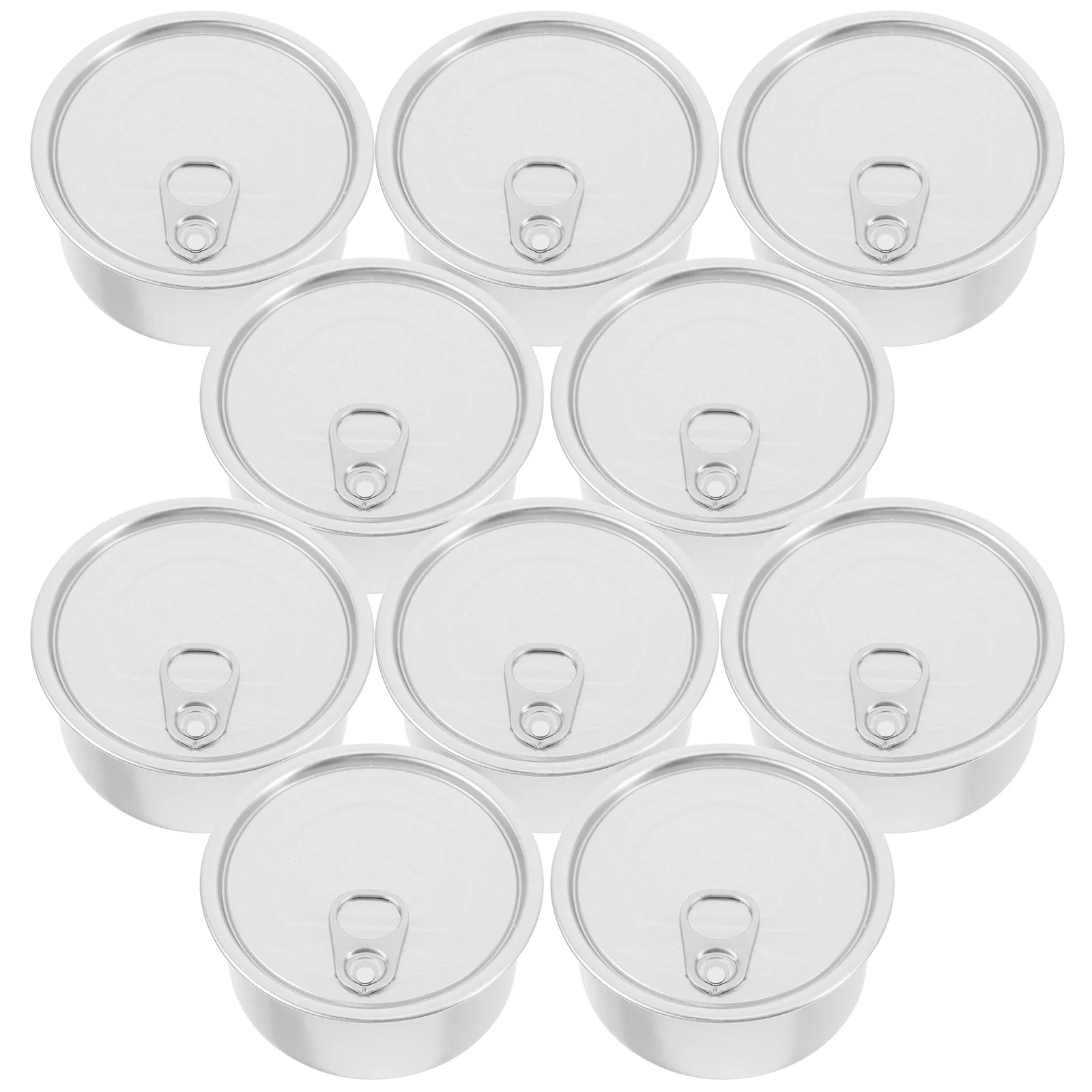 

10 Pcs 180ml Aluminum Cans Sealed Easy Open Lids Food Storage Tin Canisters Cookie Snack Cake Pet Containers Travel Outdoor
