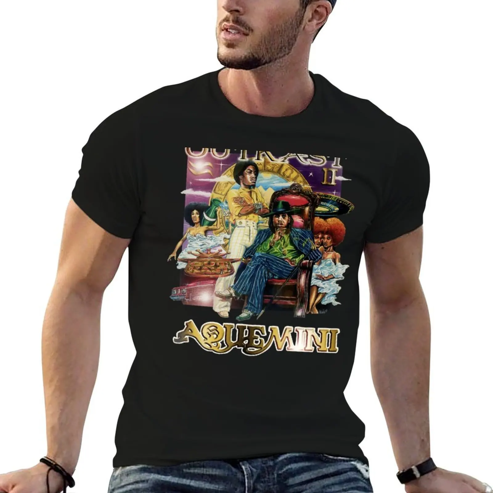 

Aquemini Album T-Shirt t shirts with prints anime t shirts oversize cotton t shirt man T-shirt