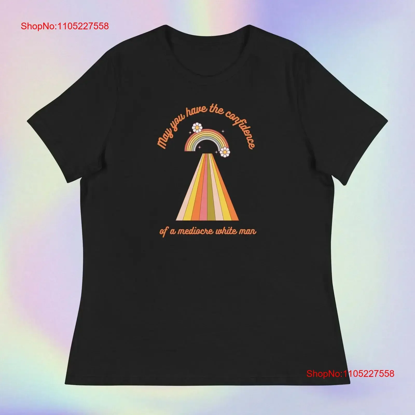 T-shirt vintage unisexe pour homme, délavé, doux, légèrement respirant, élégant, avec la citation « May You Have the Confidence of a Mediocre White Man »