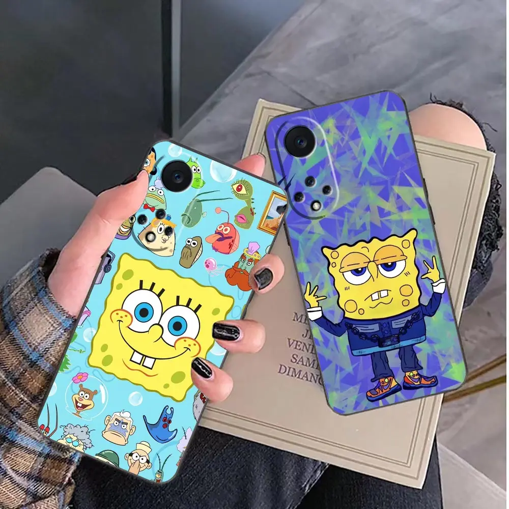 S-SpongeBob P-Patrick Star Phone Funda Coque Case For Huawei NOVA Y90 Y70 Y61 10 9 9 8 8I 7 7I 6 SE 5 5I 4 3 3I 2 2S Case Shell