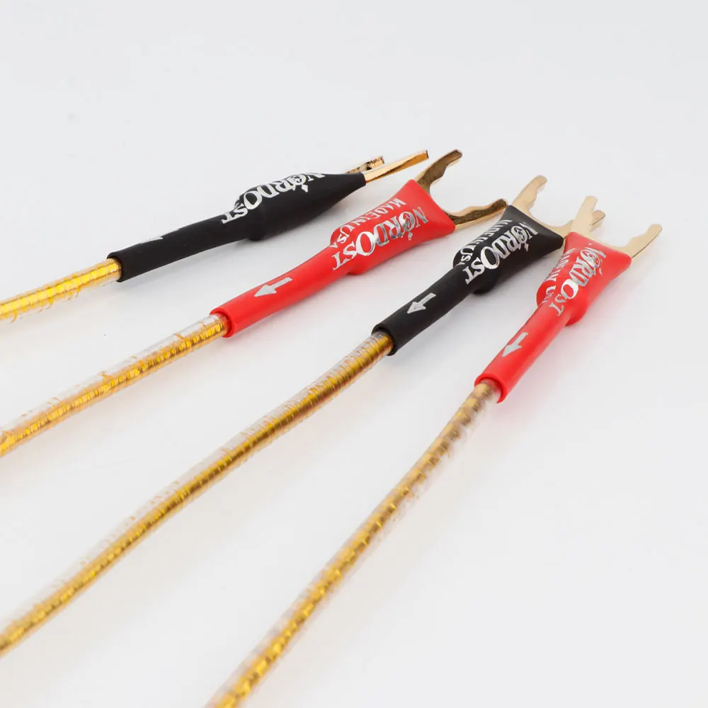 4 шт., кабель Nordost Odin Bridge, золотой акустический кабель, посеребренная перемычка, аудиокабель Y Spade Over Machine Line, акустический кабель Fever