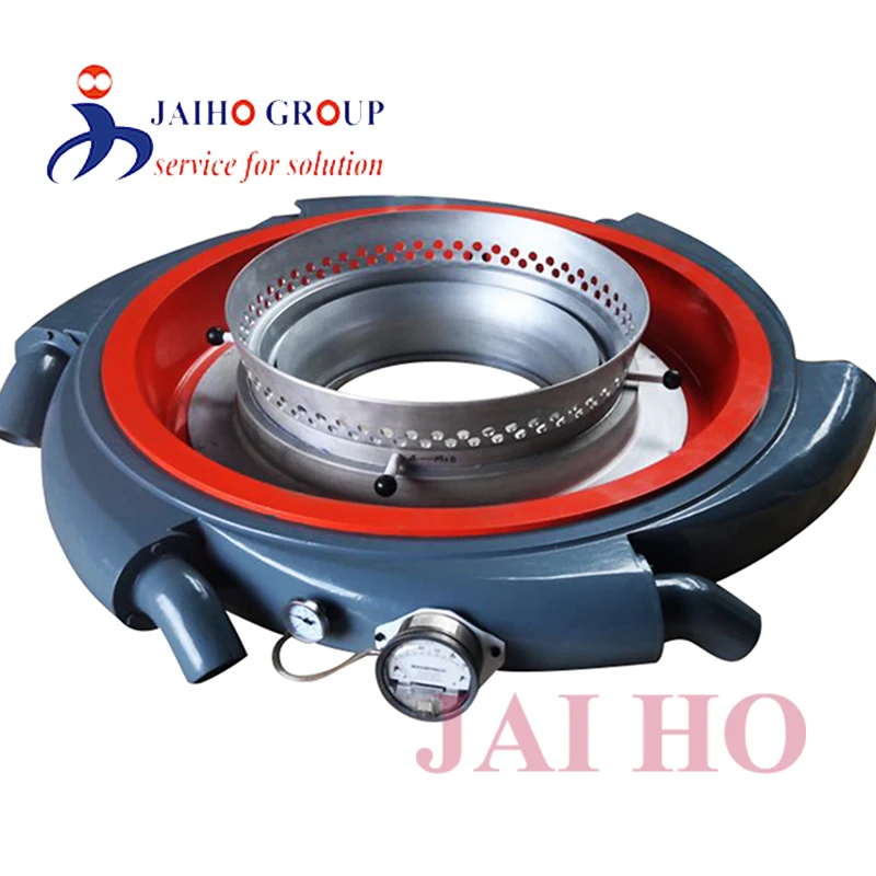 Stock LDPE HDPE PP Plastic Blown Film Die Head Rotary Chrome Plated Dual Air Ring