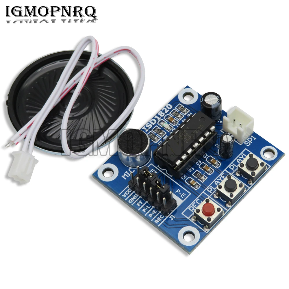 1pcs ISD1820 Voice Recording Recorder Module For With Mic Sound Audio Loudspeaker DIYGBA