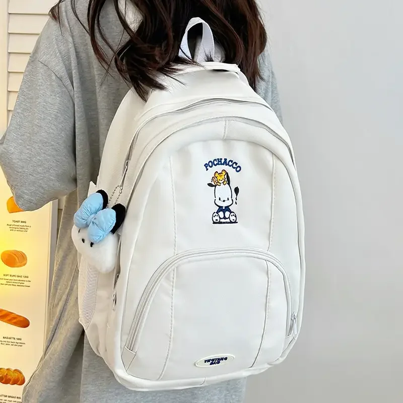 

Sanrioed Anime Pochacco Large Capacity Backpack Cute Student Stationery Schoolbags Cartoon Shoulder Bag Gift for Friend