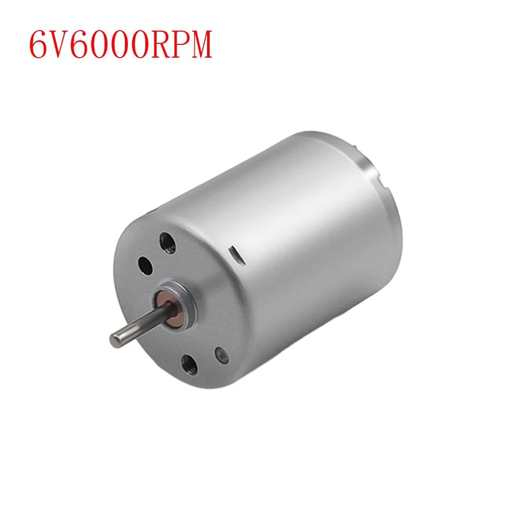 RF-370 DC Deceleration Motor High Power High Speed DC Motor 6V 12V 24V 6000RPM 8500RPM Speed Adjustable DC Motor Long Life Time