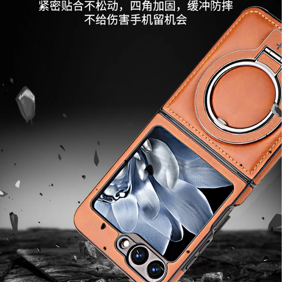 حافظة لهاتف سامسونج جالاكسي Z Flip 7 ZFlip 6 5 4 3 غطاء شحن لاسلكي مغناطيسي مطلي بالكهرباء #3