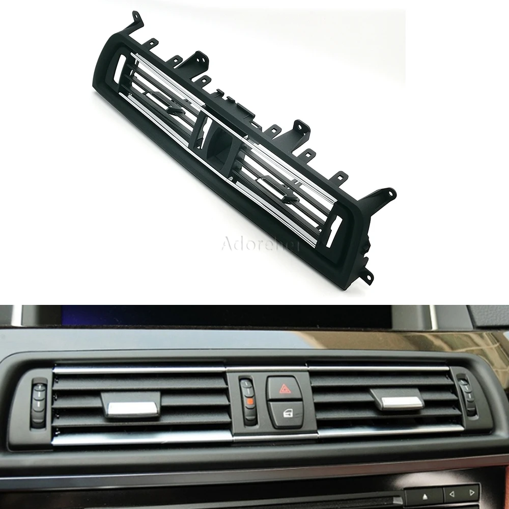 

Автомобильная передняя центральная левая правая задняя хромированная решетка вентиляционного отверстия для BMW 5 серии F10 F11 F18 520i 523i 525i 528i 535i