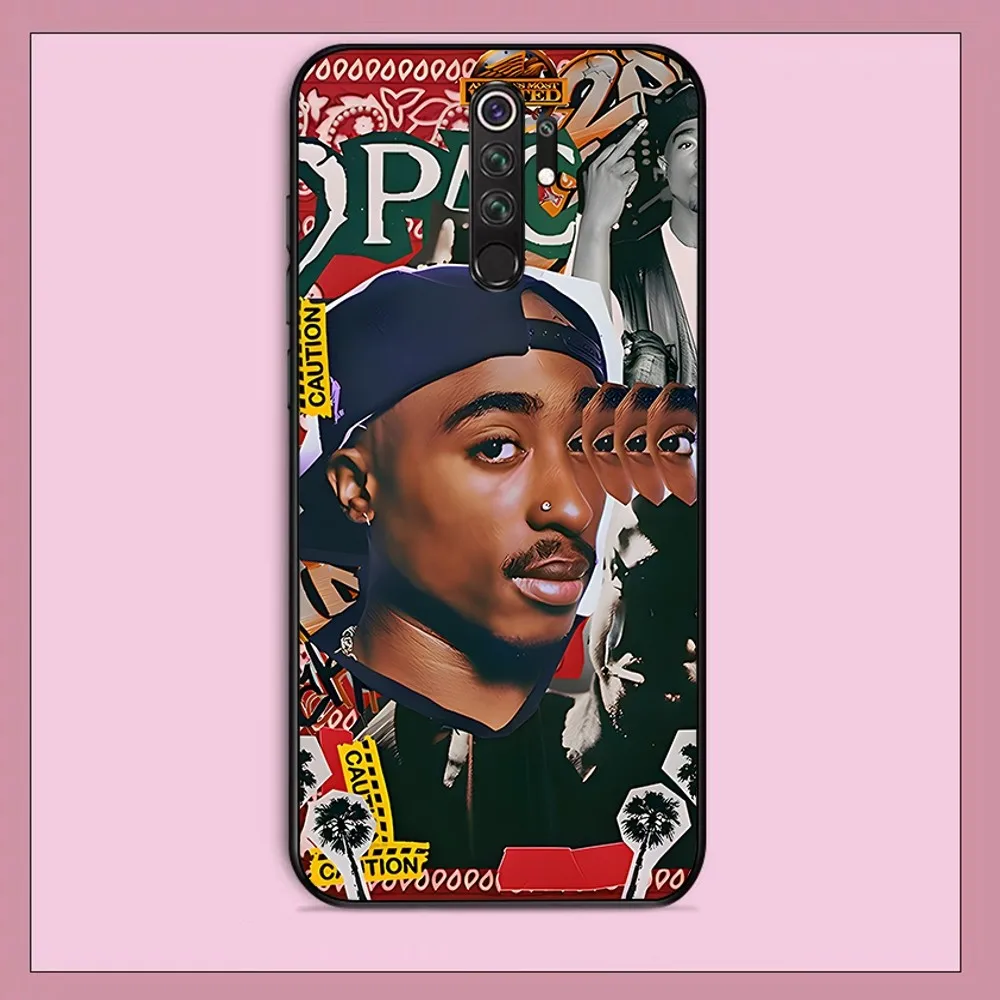 2-2PAC Rocky Rapper Phone Case For Redmi Note 4 X 5 A 6 7 8 T 9 9S 10 11 11S 11Epro Poco M3 Pro