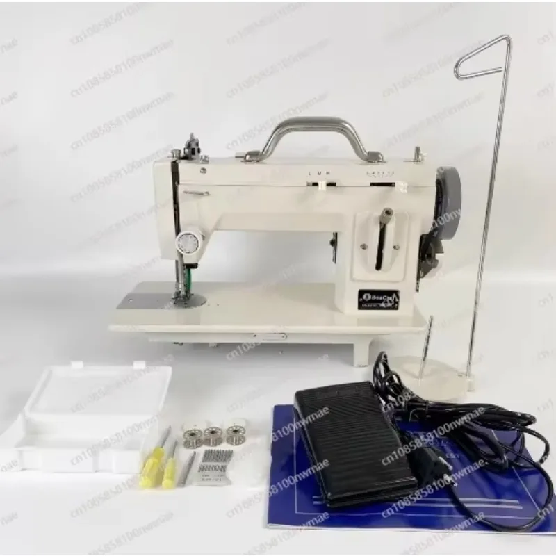 ماكينة خياطة المواد السميكة الكهربائية الجديدة المشي القدم متعرج غرزة 9 بوصة الذراع الجلدية والخدمة الشاقة
