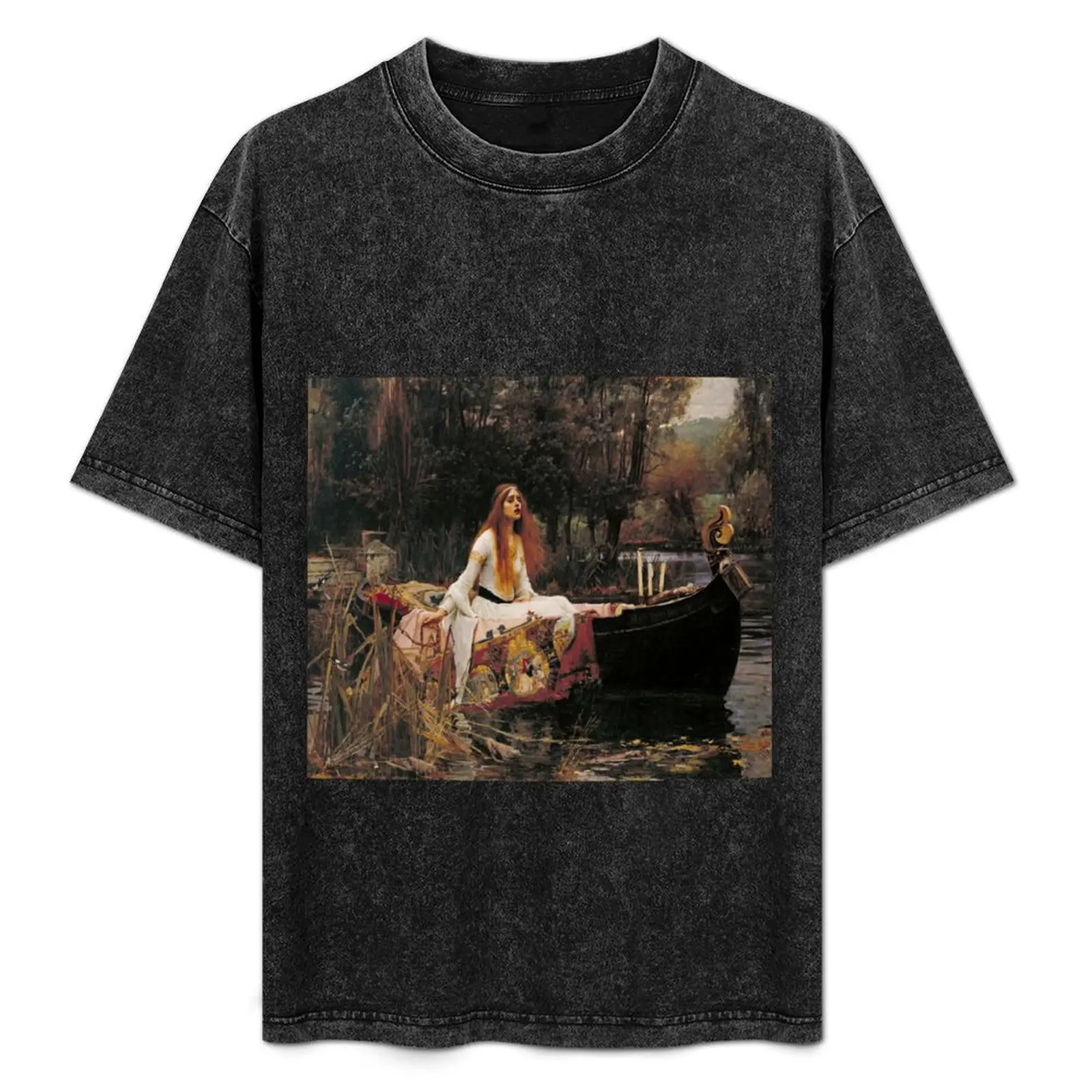 John William Waterhouse - The Lady of Shalott,No, 02. T-Shirt rapper graphic tees plain t shirts men