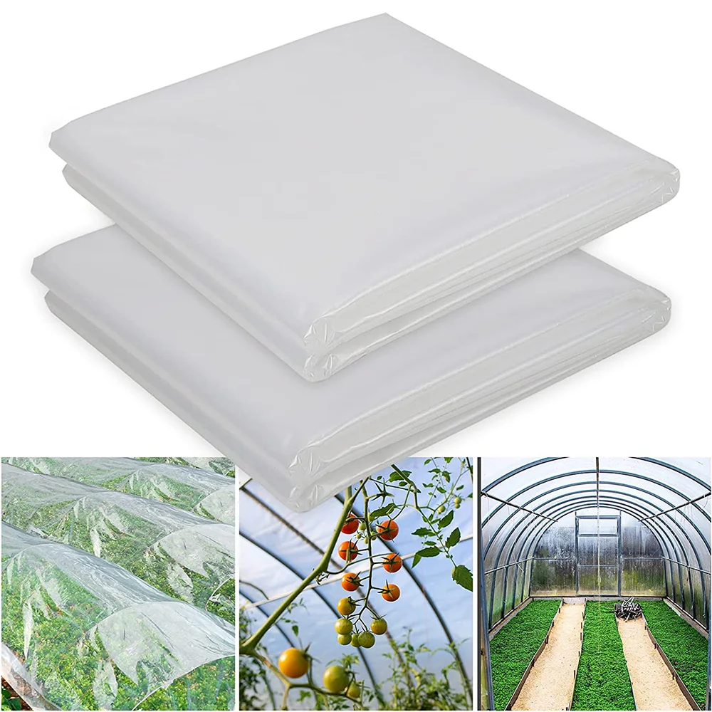 NEW 1PC 4x10m 4-wire Vegetable Fruit Greenhouse Film Garden Plant Flowers Frames Film Cover Cars Pools Furniture Protective Film