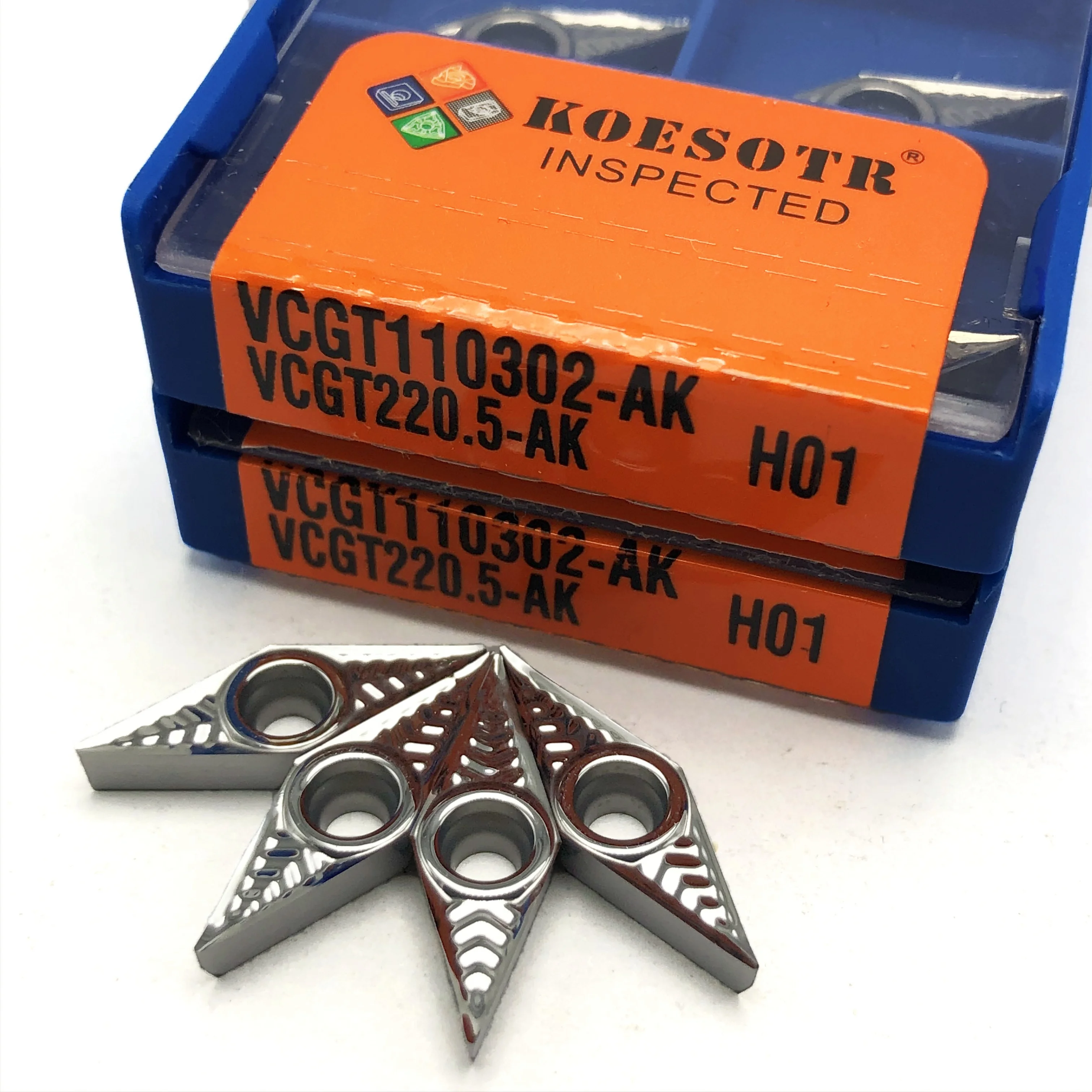 10pcs VCGT110308 AK H01 Aluminum cutter blade Insert Cutting Tool turning tool CNC Tools  Alloy wood VCGT110304  H01 VCGT110302