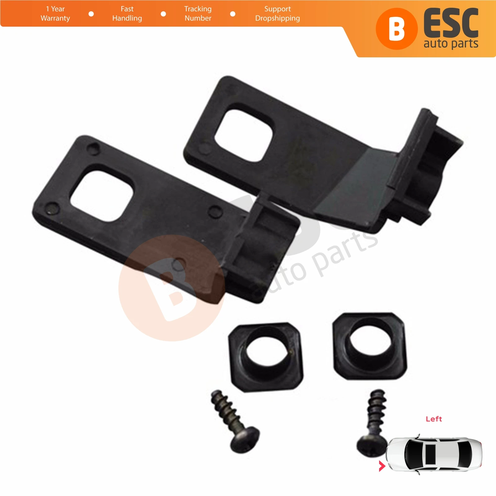 EHL503 Car Headlight Headlamp Housing Repair Mount Holder Bracket Tab Clips Kit Left for VW Golf MK4 A4 1J 1997-2006 1J0998225