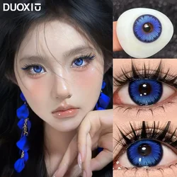 DUOXIU Natural Colored Eyes Lenses Colored Contacts Lenses for Eyes With Myopia High Quality Blue Pupils Lenses Cosmetics Yearly