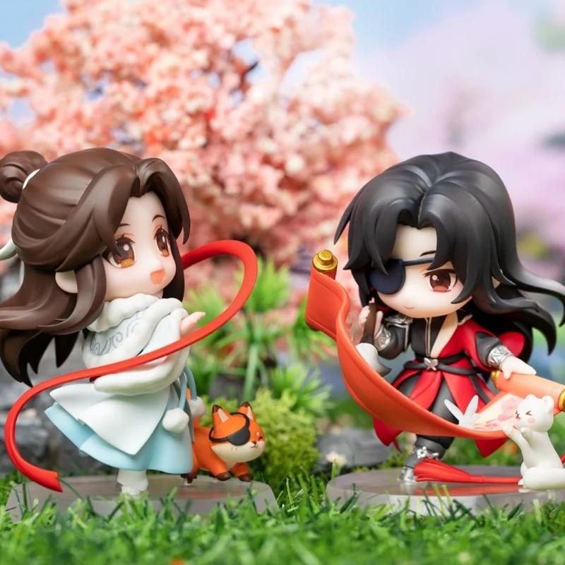 Tian Guan Ci Fu Xielian Huacheng 7,5 cm personajes de Anime de Pvc Linda figura de acción manos guapas hacer chica regalos sorpresa para amigos