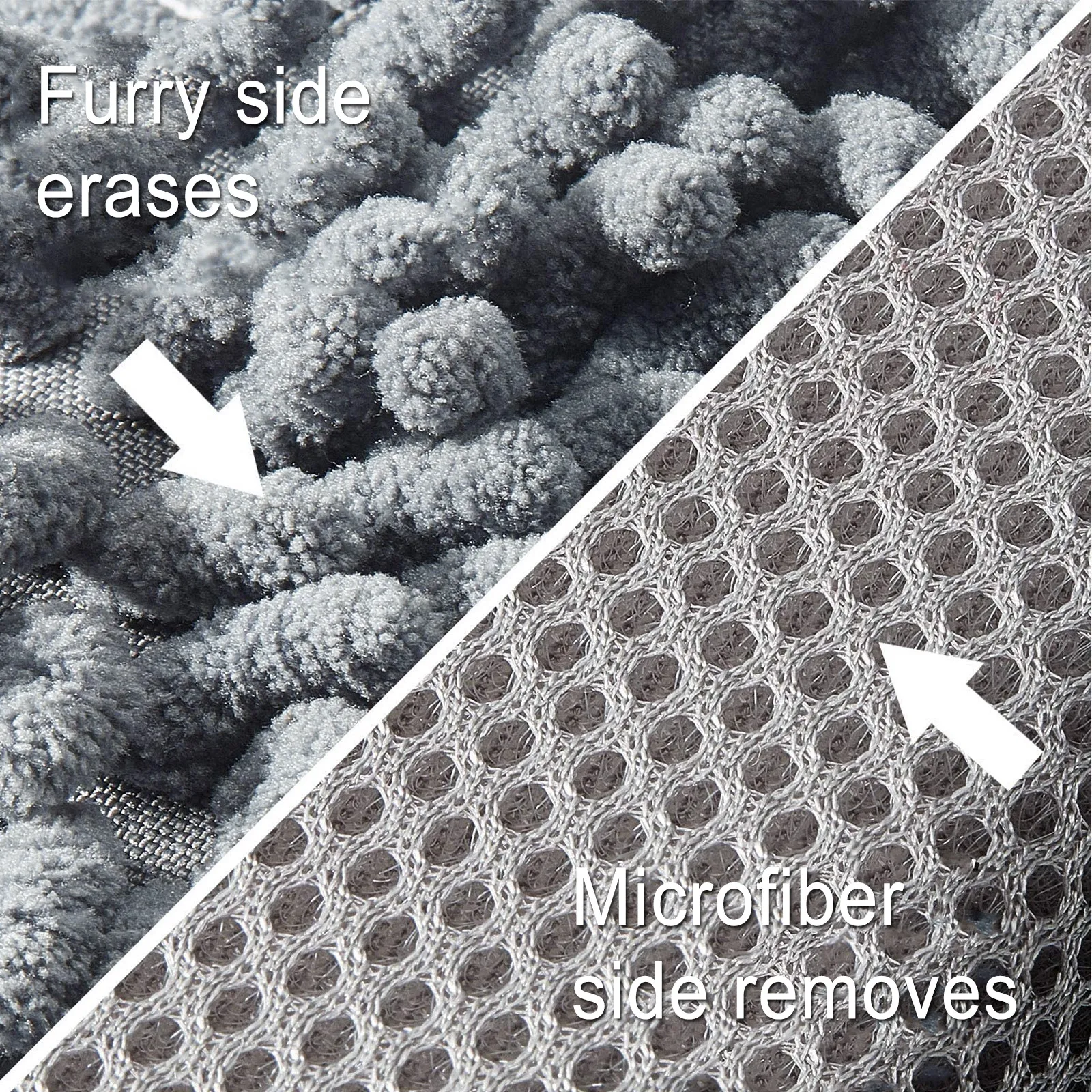 

4Pcs Whiteboard Eraser Dustless Blackboard Cleaner Chenille Material Ergonomic Design for School Office Home Classroom Supplies