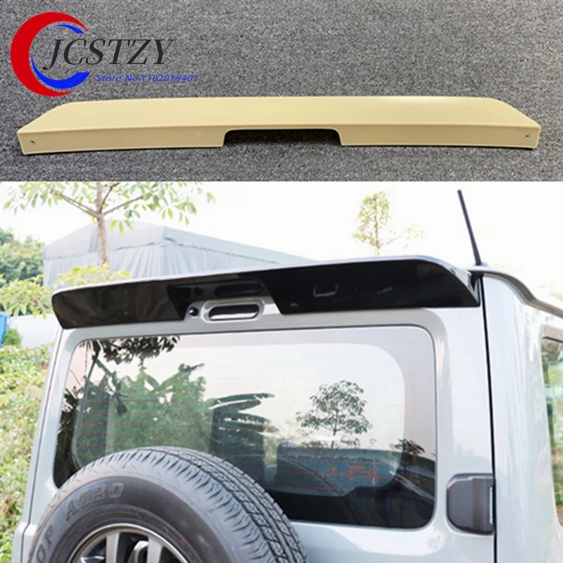 For SUZUKI Jimny Spoiler 2020-2021 SUZUKI Jimny spoiler ABS Material Car Rear Wing Primer Color Rear Spoiler